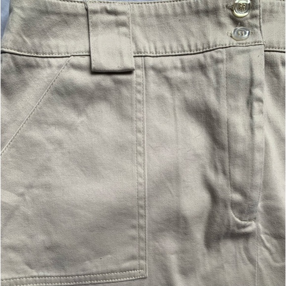 TRIBAL stretch tan skirt with front pockets, Nordstroms size 10. - Picture 4 of 7